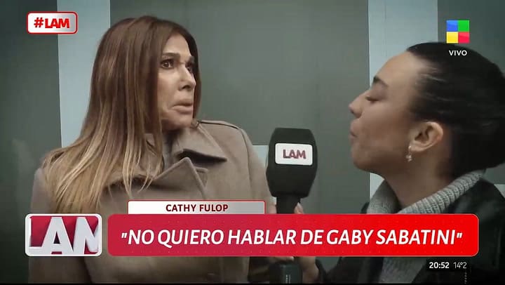 Catherine Fulop habló de su distanciamiento con Gabriela Sabatini