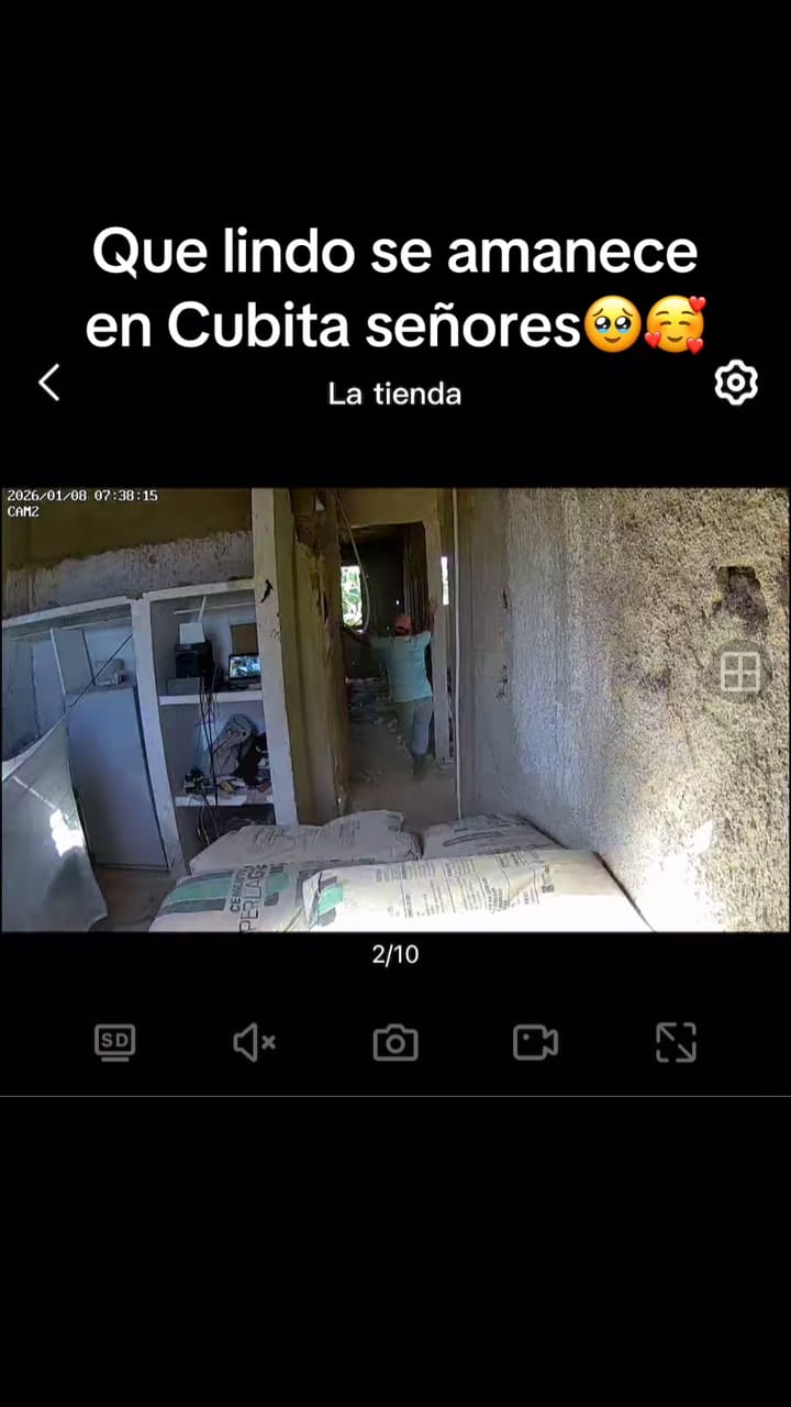 Las imágenes difundidas corresponden a registros tomados por la mañana desde distintos puntos de la propiedad