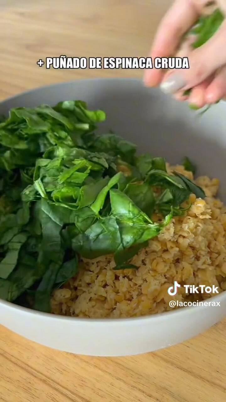 Receta de los bastones de espinaca