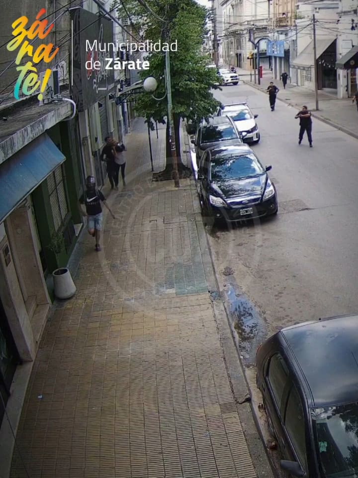 Así fue el tenso momento que se vivió en el centro de Zárate