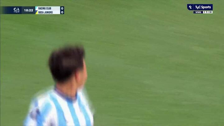 El golazo olímpico de Racing ante Boca