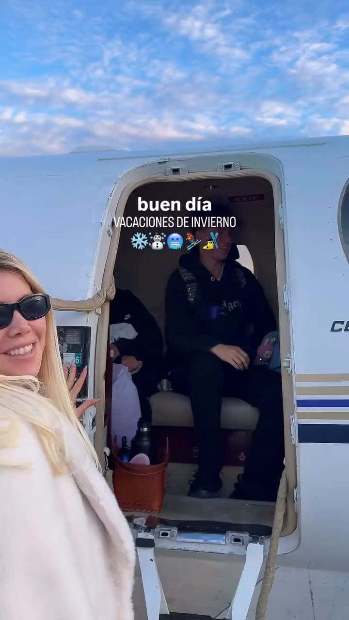 Wanda Nara se va de vacaciones de invierno con sus hijos