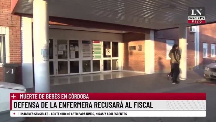 Muerte de bebés en Córdoba defensa de la enfermera recusará al fiscal