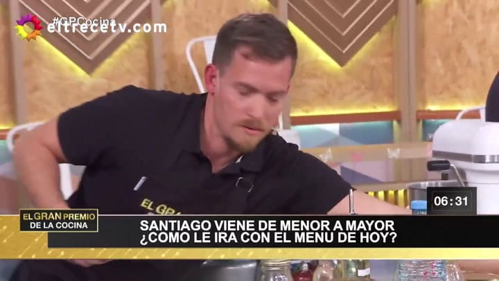Christian Petersen se indignó por la falta de higiene de un participante - Fuente: eltrece