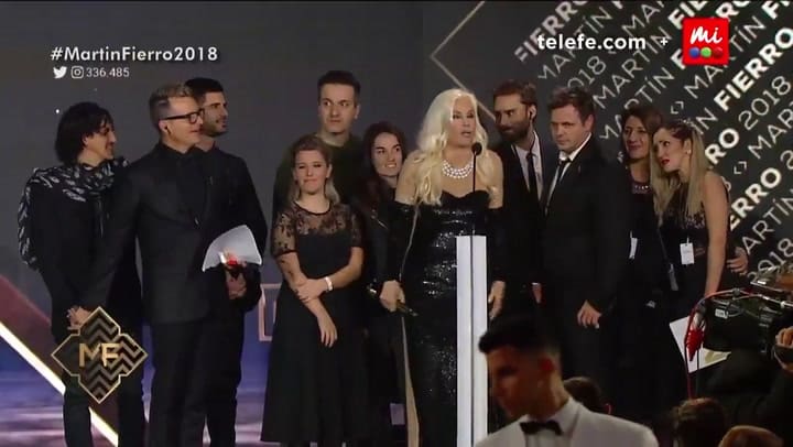 Susana Giménez, mejor producción de la televisión - Fuente: TW @telefe