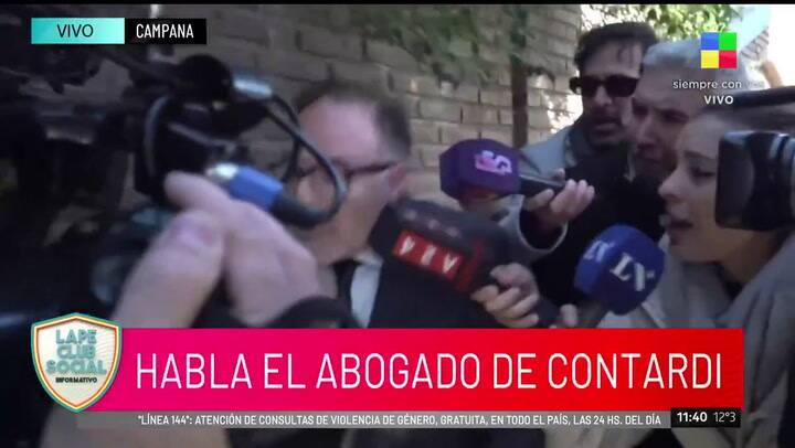 El abogado de Contardi renuncia en vivo