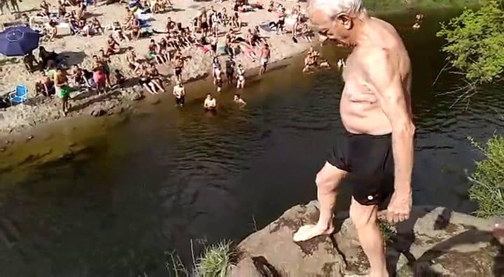 Señor clavadista