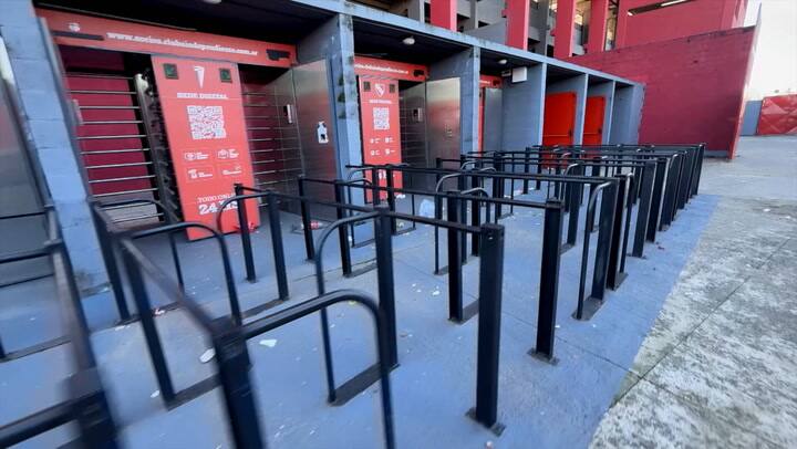 Asi quedó la cancha de Independiente luego de los incidentes