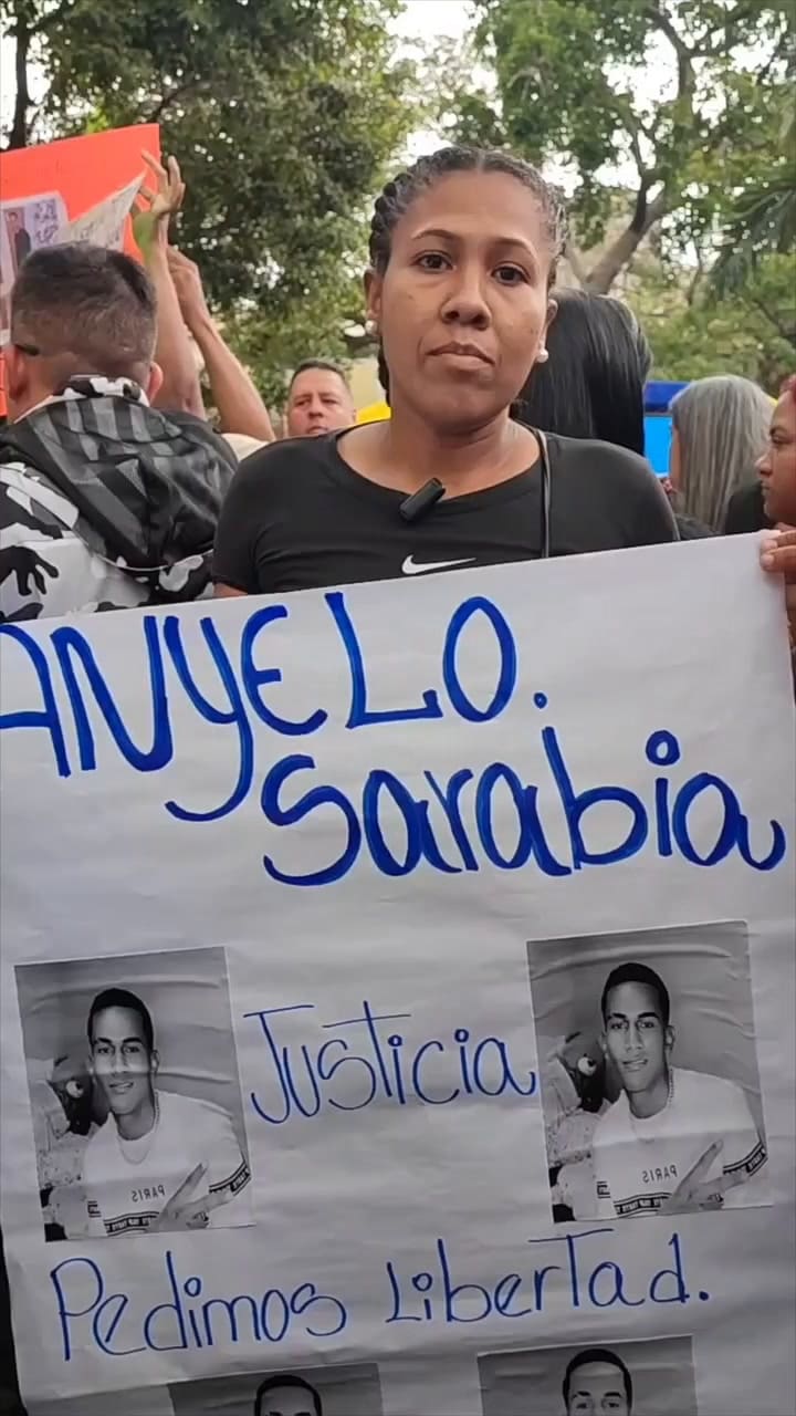 El reclamo de una familiar de Anyelo Sarabia: "Es inocente"