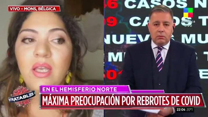 La indignación de una enfermera argentina en Bélgica - Fuente: América TV