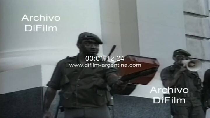 Alzamiento Carapintada Edificio Libertador-Regimiento Patricios 1990