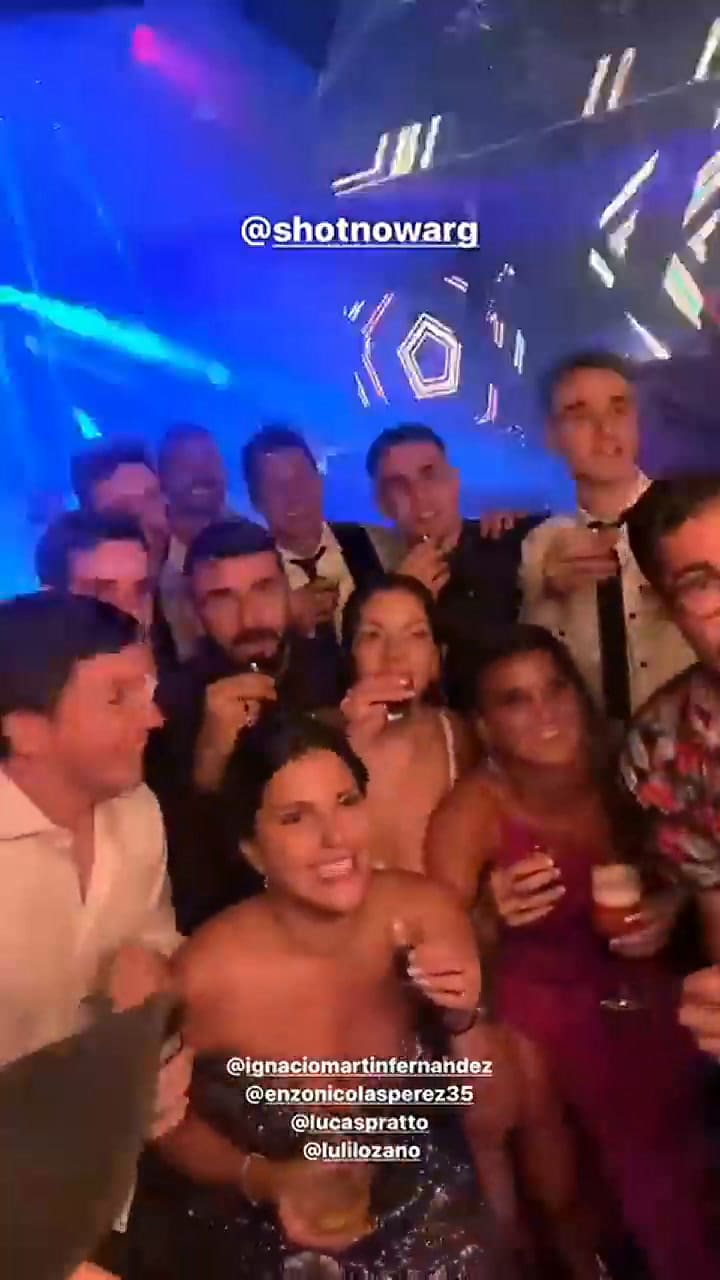 Los excompañeros de River de Pratto estuvieron en su casamiento