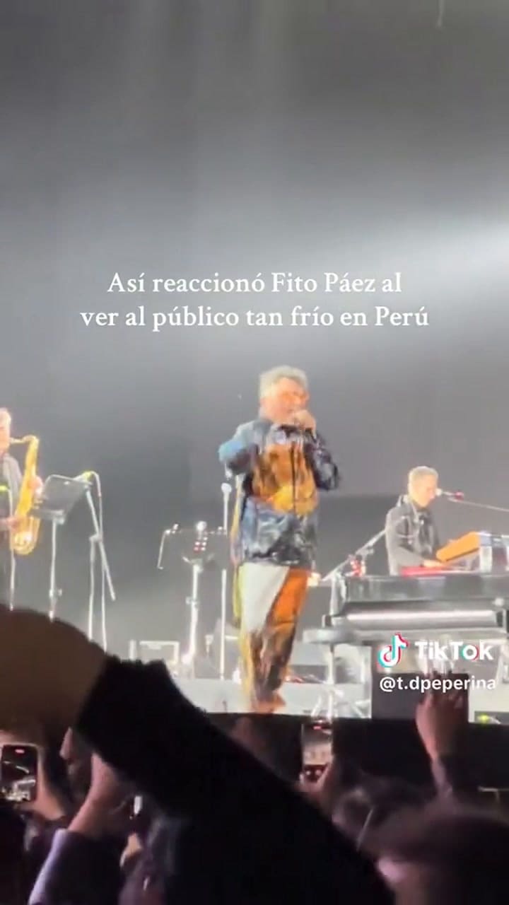Fito Páez estalló de furia contra el público durante un show en Perú: “Parece un cementerio esto”