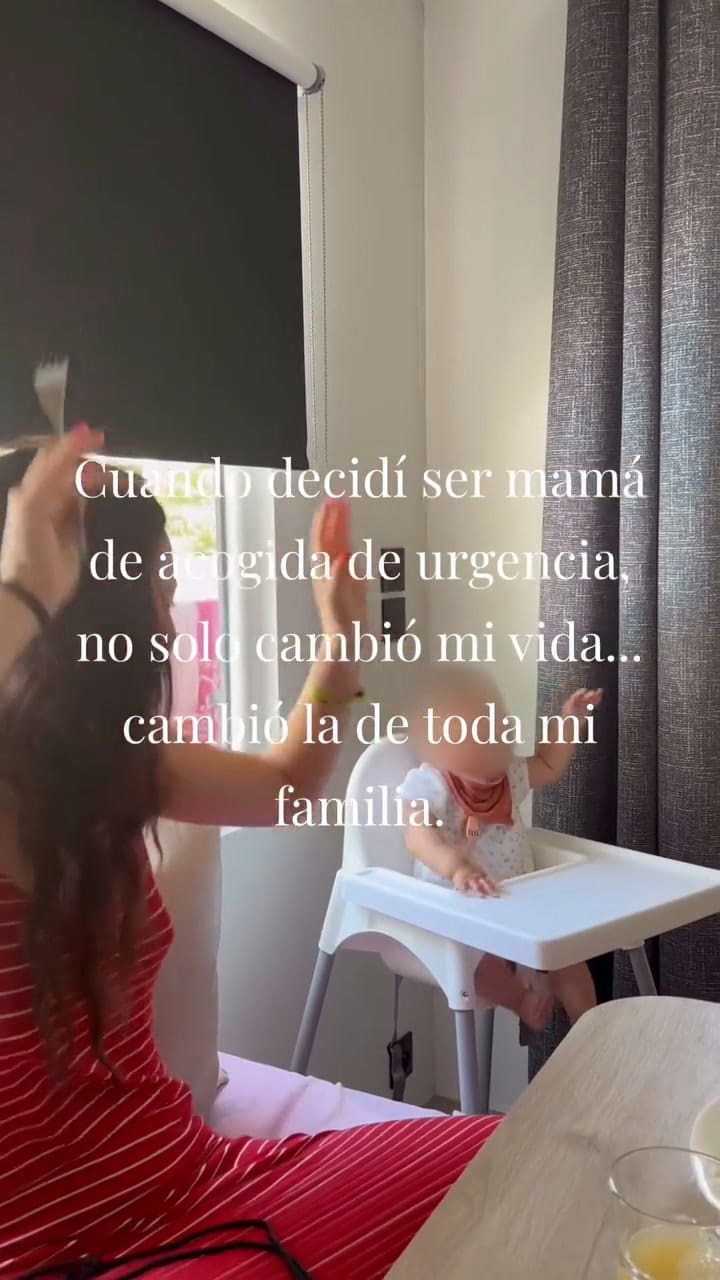 María mostró cómo es ayudada por su familia en la tarea