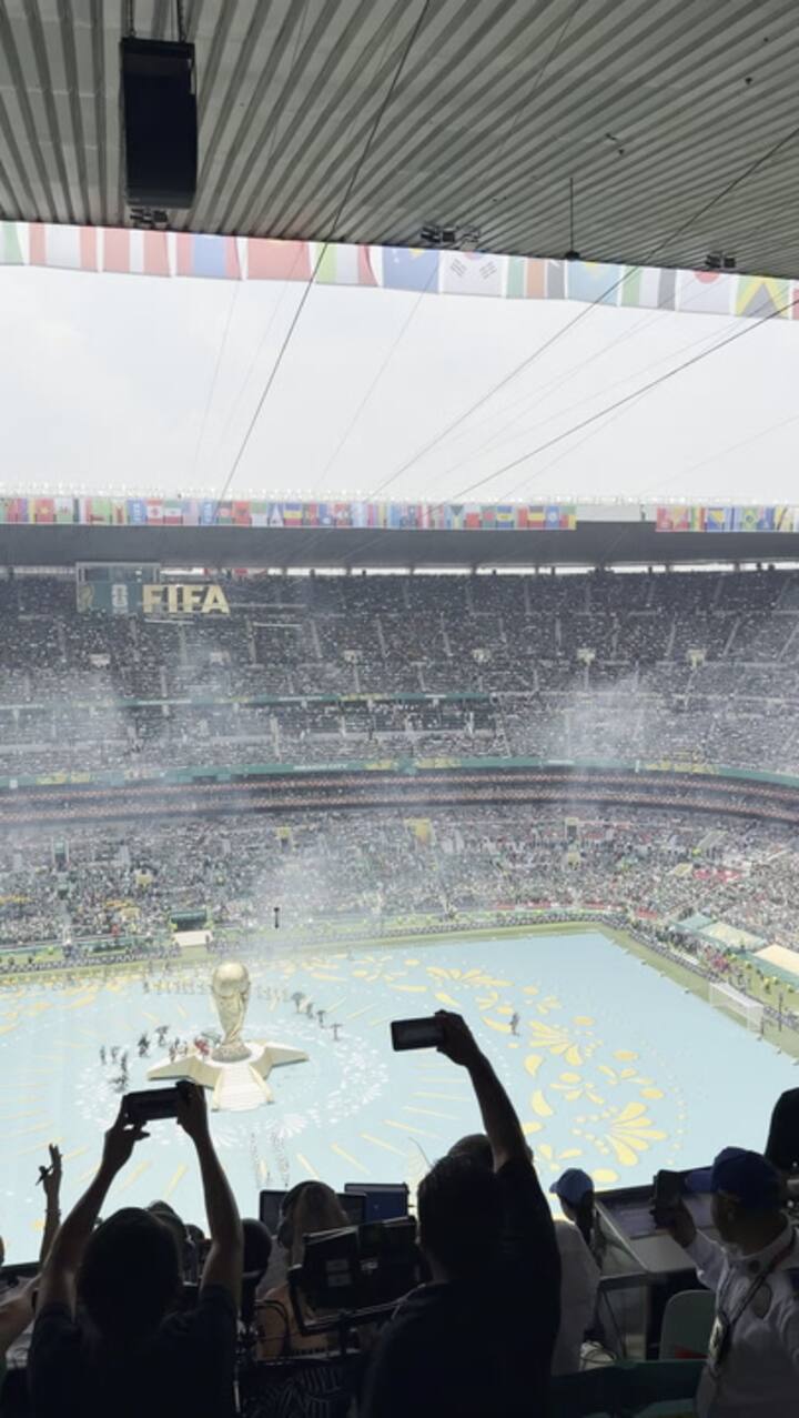 La ceremonia inaugural del Mundial, desde adentro del Azteca