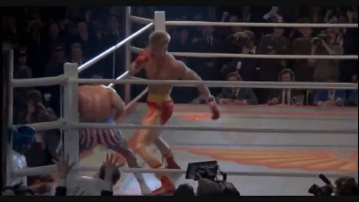 Rocky contra Drago, en Rocky IV - Fuente: YouTube