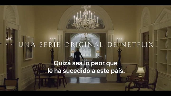 Trailer de la sexta y última temporada de House of Cards - Fuente: Netflix