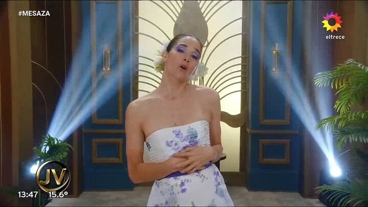 El look primaveral de Juana Viale para este domingo 21/09