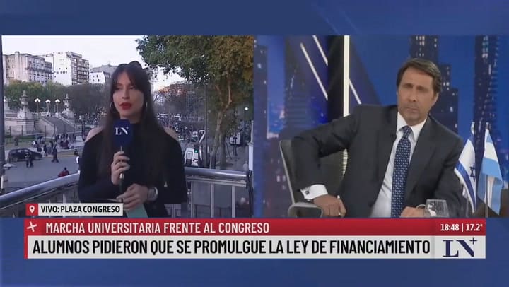 Ofelia Fernández, desde la marcha universitaria: "El Gobierno debería dar marcha atrás y no vetar"