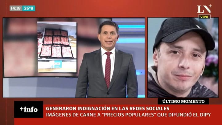 Acuerdo por la carne. Dipy: 'Ya no se están metiendo con mi guita, se están metiendo con el morfi'