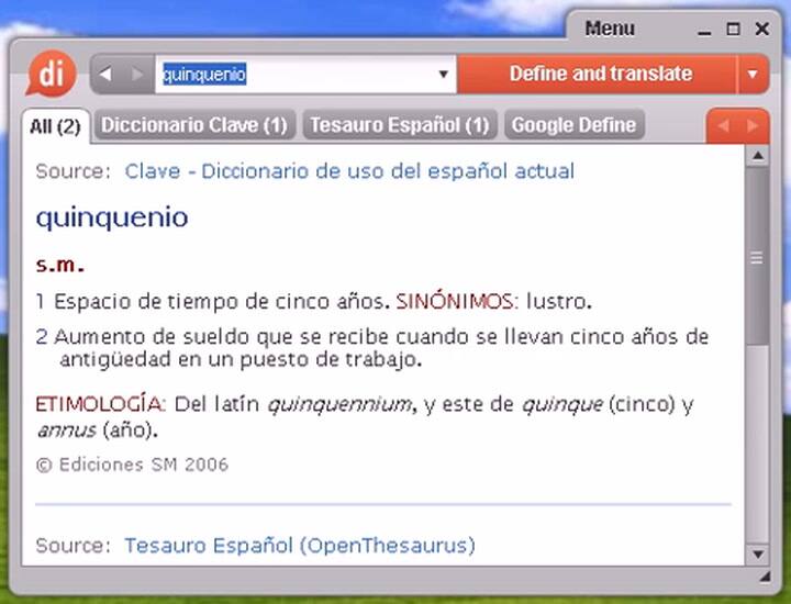 Cuál es la definición de quinquenio