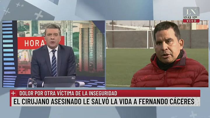 Fernando Cáceres opinó sobre la muerte del cirujano asesinado en Morón
