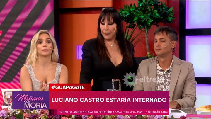 Moria Casán leyó mensajes que le envió Luciano Castro