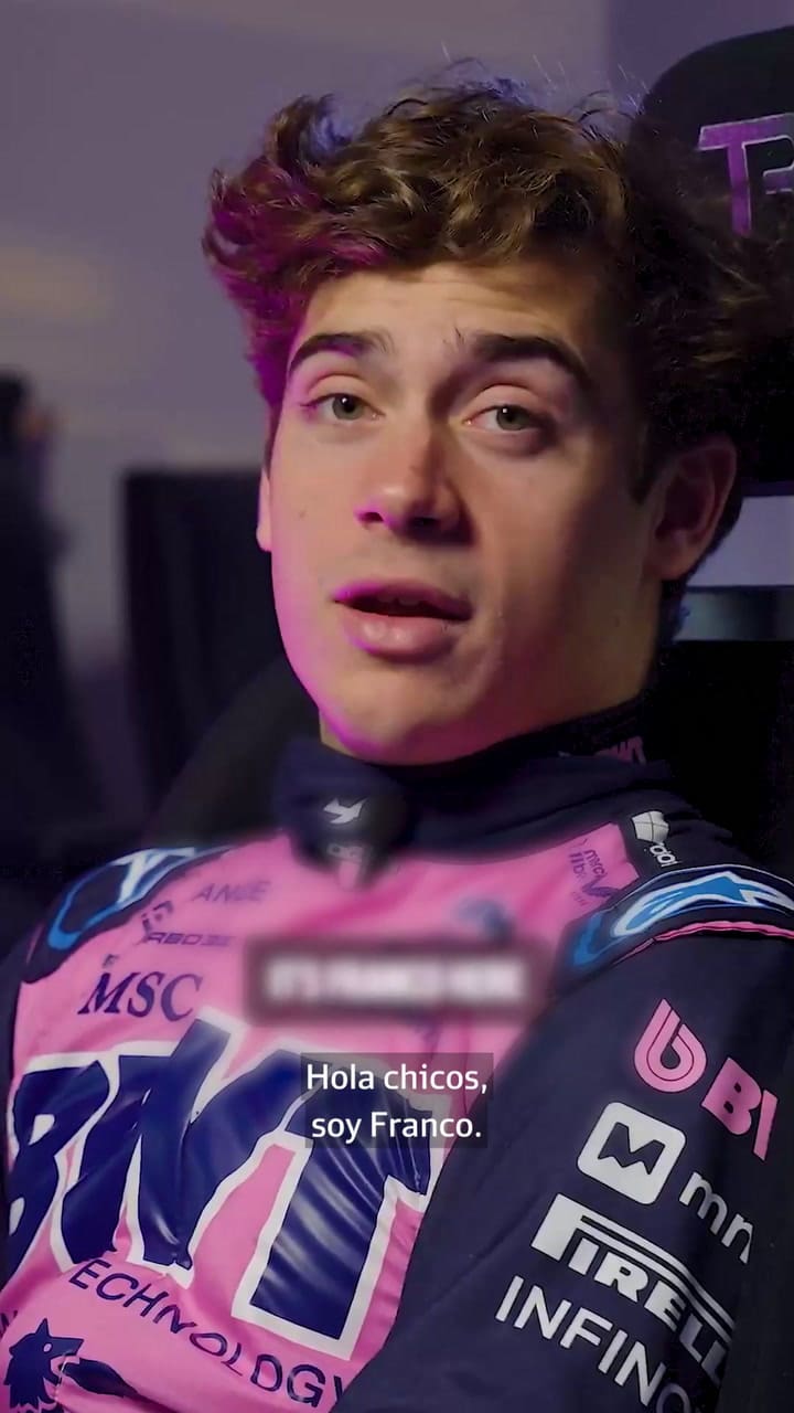 Franco Colapinto mostró cómo es una vuelta en el circuito de Australia