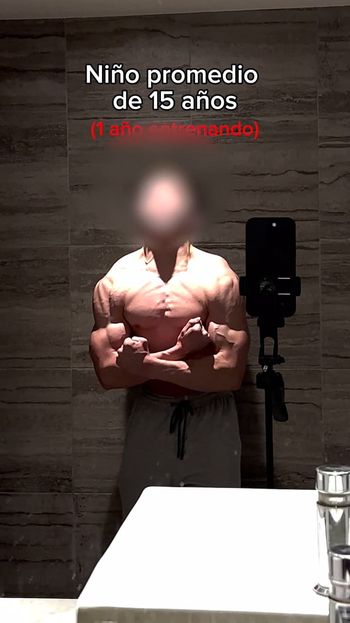 En las redes sociales hay mucho contenido que amplifica la obsesión por el aumento de masa muscular y el ejercicio excesivo, dos aspectos que pueden disparar trastornos de la alimentación. Video de TikTok