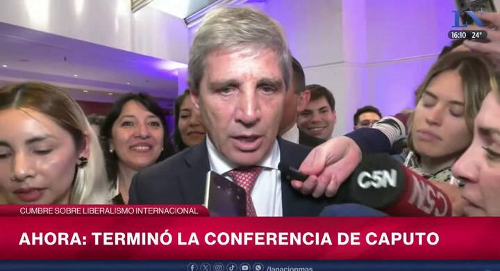 Luis Caputo en la cumbre sobre liberalismo internacional