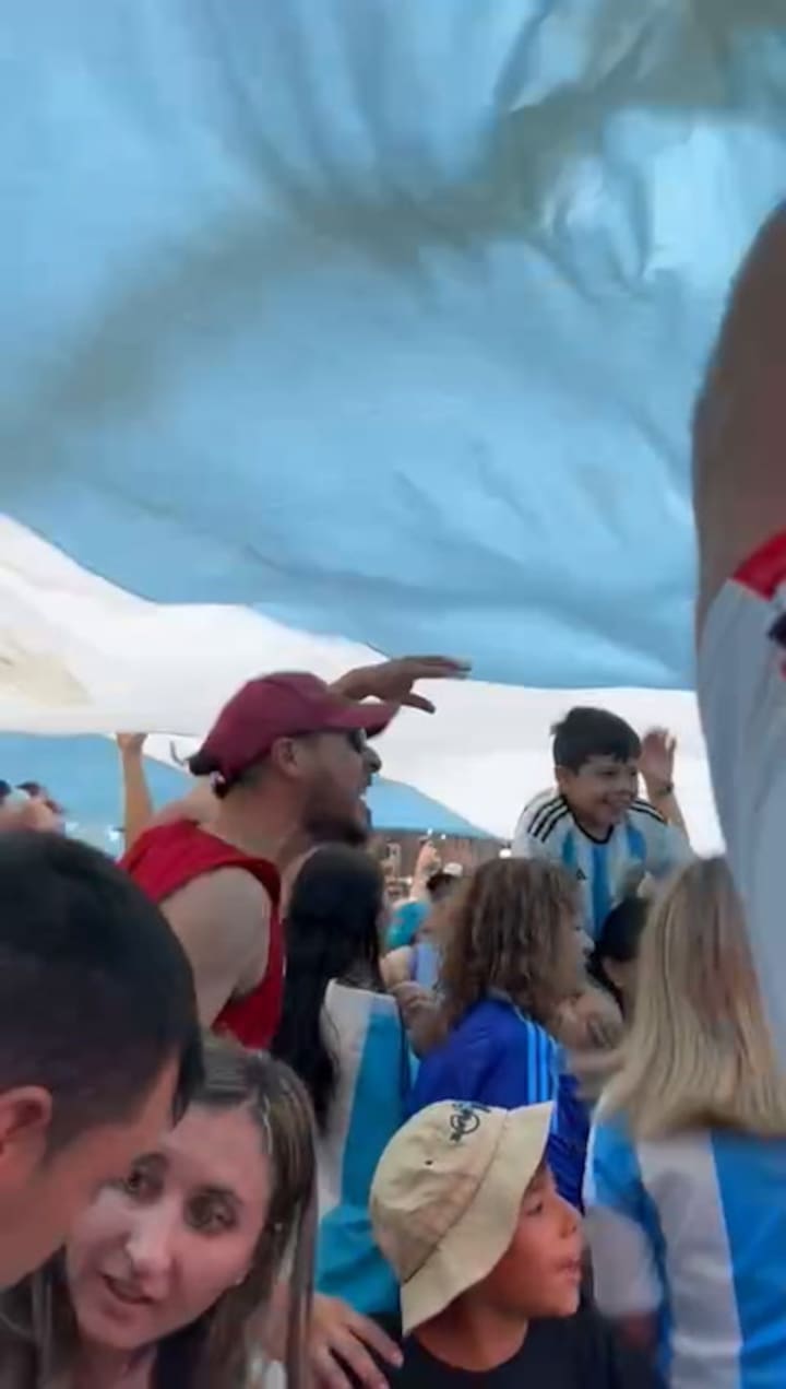 Banderazo en Nueva York de los hinchas argentinos