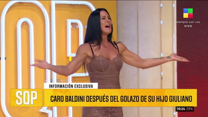 Carolina Baldini, la mamá de Giuliano Simeone, contó cómo vivió el partido de Argentina - Brasil