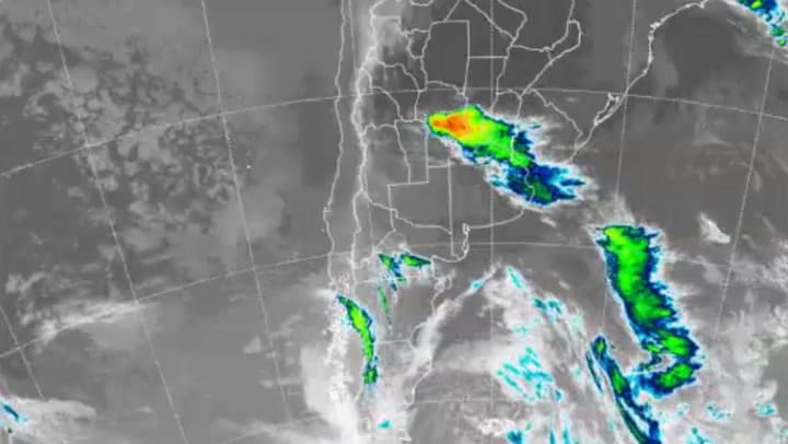 Alerta meteorológica por tormentas y posible caída de granizo en 11 provincias
