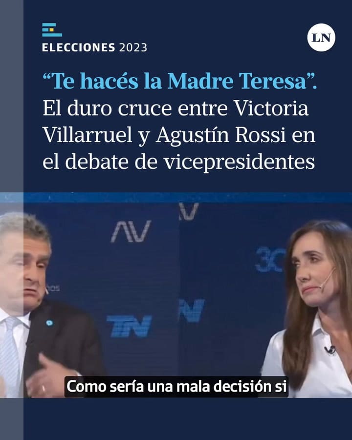 'No Te Hagás La Madre Teresa' Victoria Villarruel Y Agustín Rossi, Candidatos De La Libertad Avanza Y Unión Por La Patria, Respectivamente, Protagonizaron Un Duro Cruce Cuando Hablaban De Las Relaciones E (1)