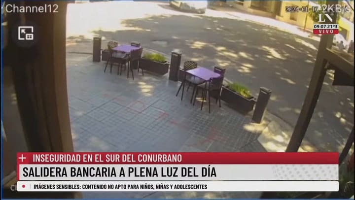 Salidera bancaria de motochorros a plena luz del día en Lanús; el testimonio de una testigo