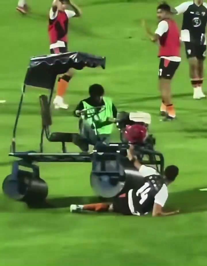 El momento del insólito incidente