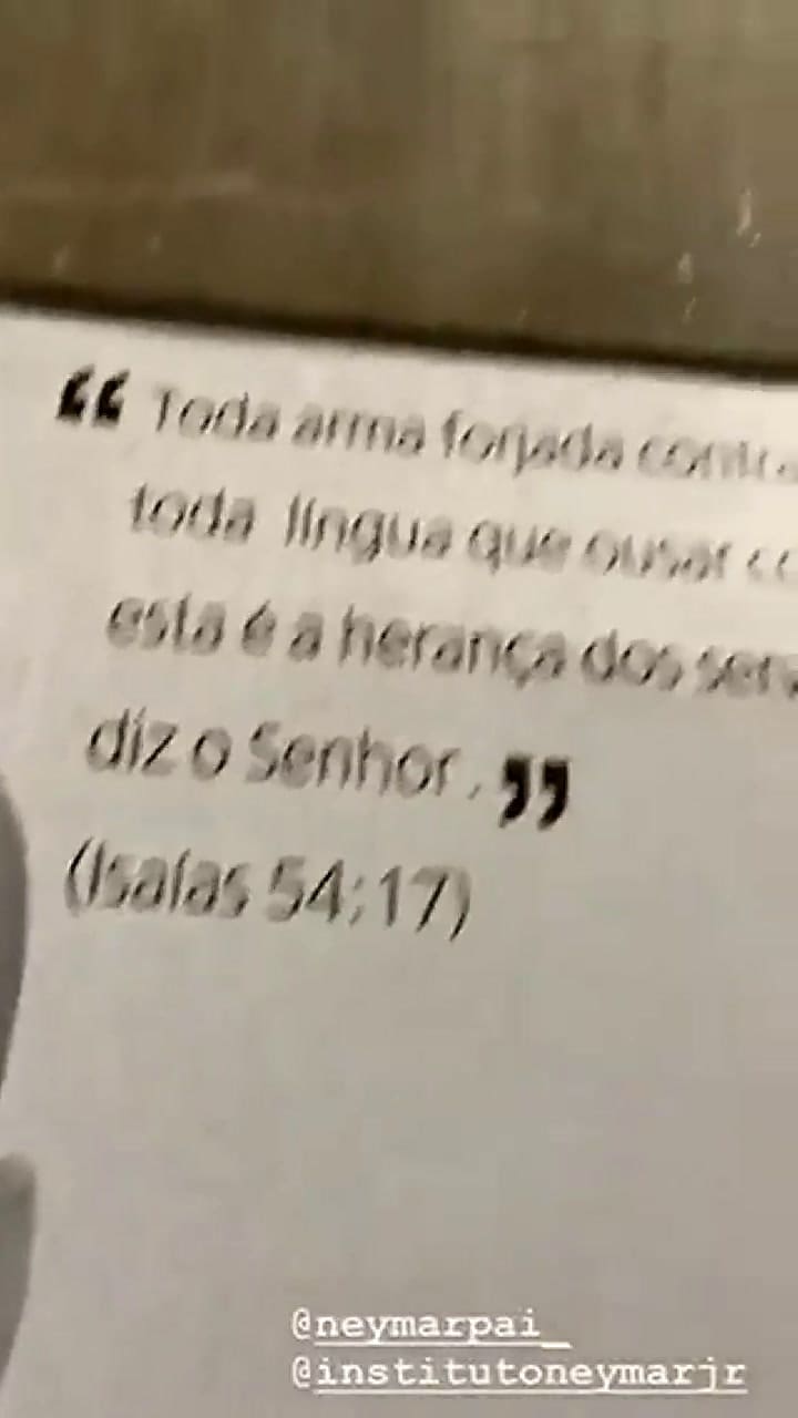 Neymar publico este video en su instagram dejando un mensaje, ¿para quien será?.