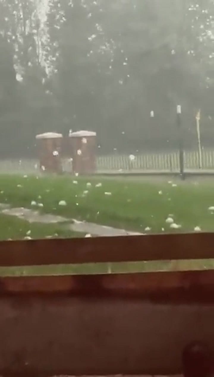 Mega granizadas en Italia