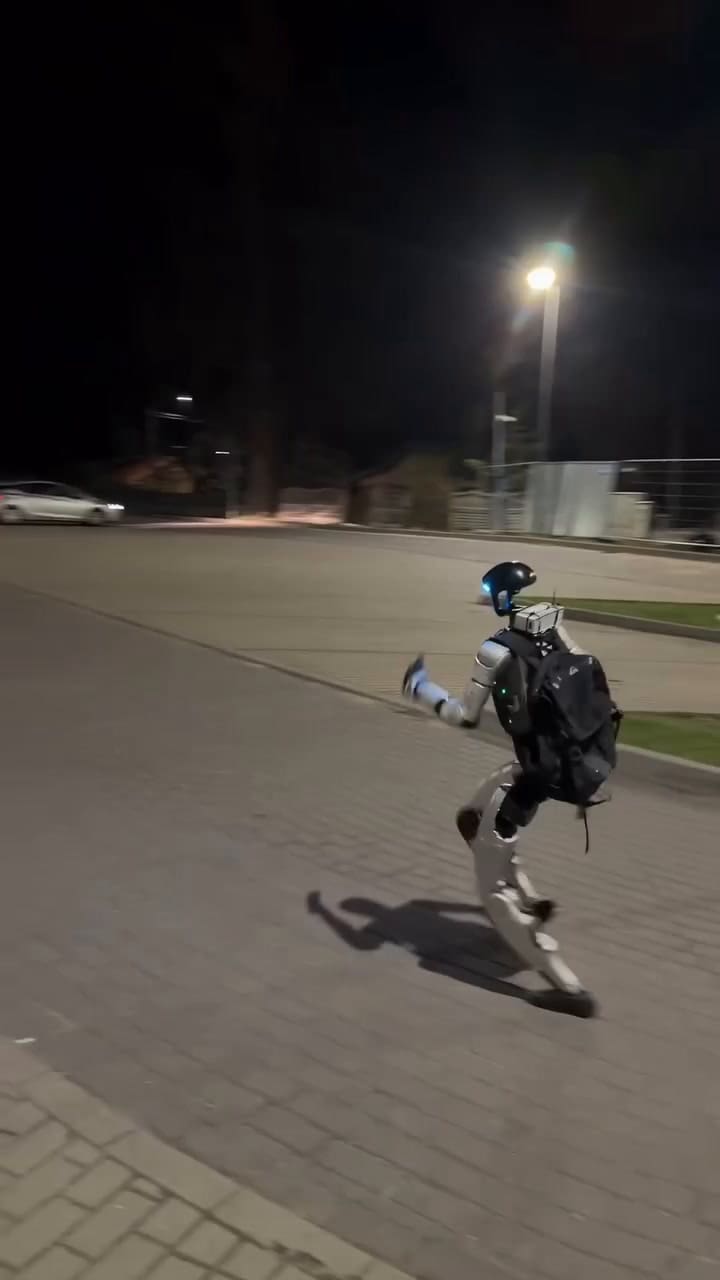 Las imágenes del robot junto a los jabalies se hicieron virales