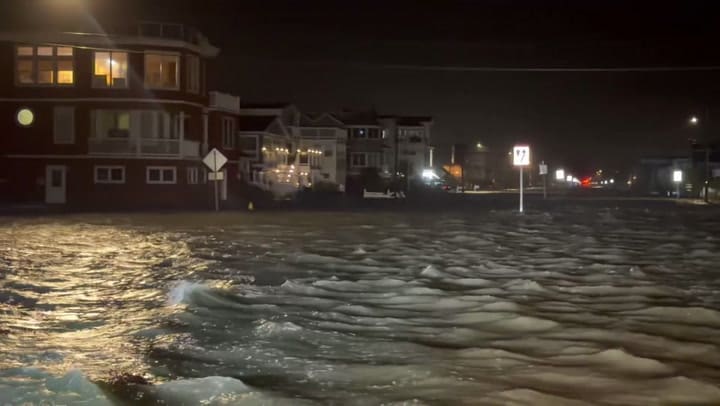 (1) Jaden Pappenheim On X 11 00 Update In Surf City, NJ. Many Roads Now Completely Impassable And Yes Those Are Waves On City Streets Https T.co 5wNSyHEGHp X