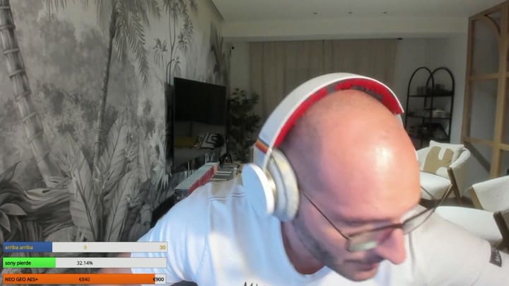 El streamer Sasel al momento del terremoto