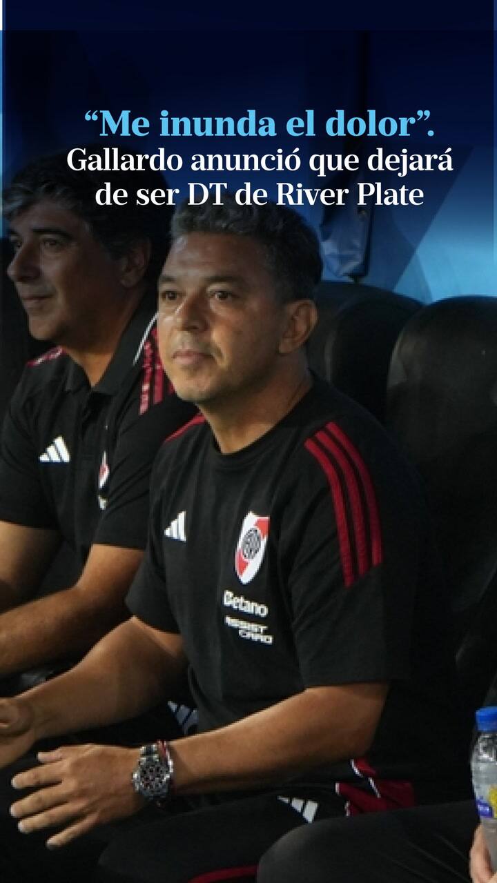 Marcelo Gallardo anunció que dejará de ser el DT de River Plate luego del próximo partido