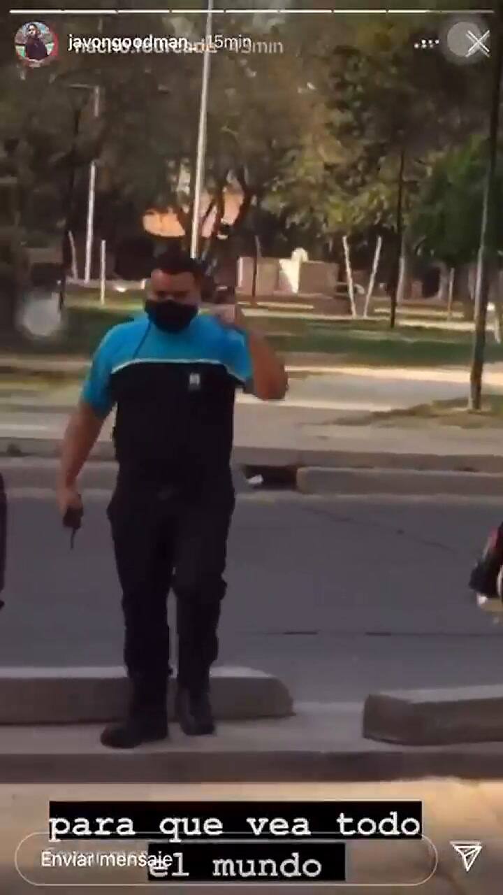 Incidente en una protesta en Mendoza