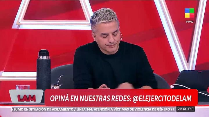 En detalle: cómo era Dario Giordano con sus companeros de Telefe