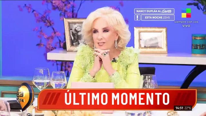 Marcela Tinayre habló sobre la operación de Mirtha Legrand