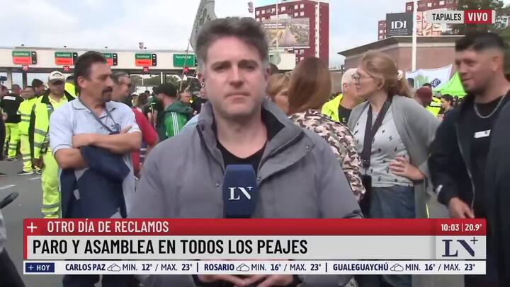 Otro Día De Reclamos Paro Y Asamblea En Todos Los Peajes. Habla Facundo Moyano.