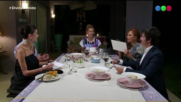 Divina Comida: Iliana Calabro en la zona de confesiones - Fuente: Telefe