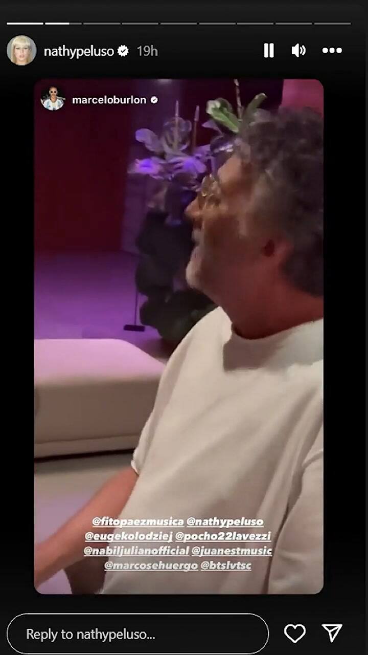 La íntima reunión de Fito Páez con Nathy Peluso y Pocho Lavezzi