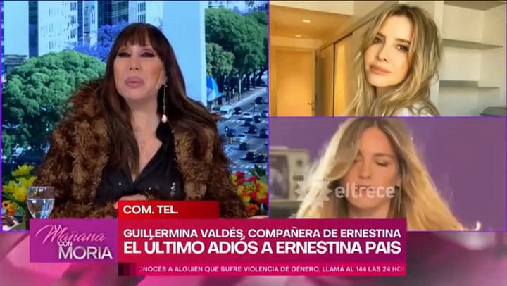 Guillermina Valdes dio detalles del encuentro que tuvo con el hijo de Ernestina Pais horas antes de la muerte de la conductora