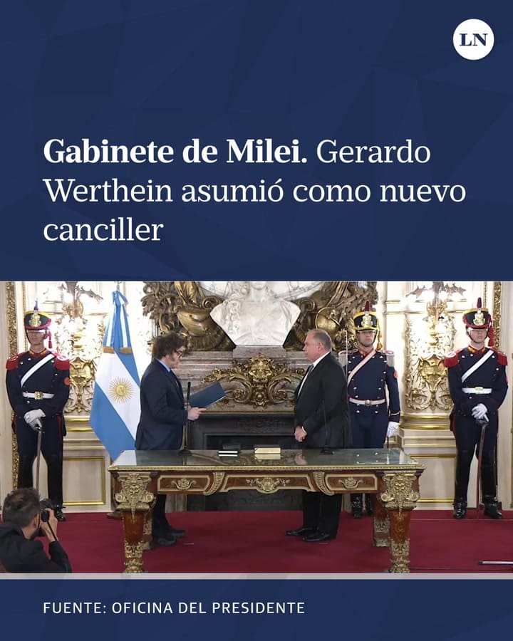 Gerardo Werthein asumió como nuevo canciller: el Gobierno decidió que se haga sobre La Torá